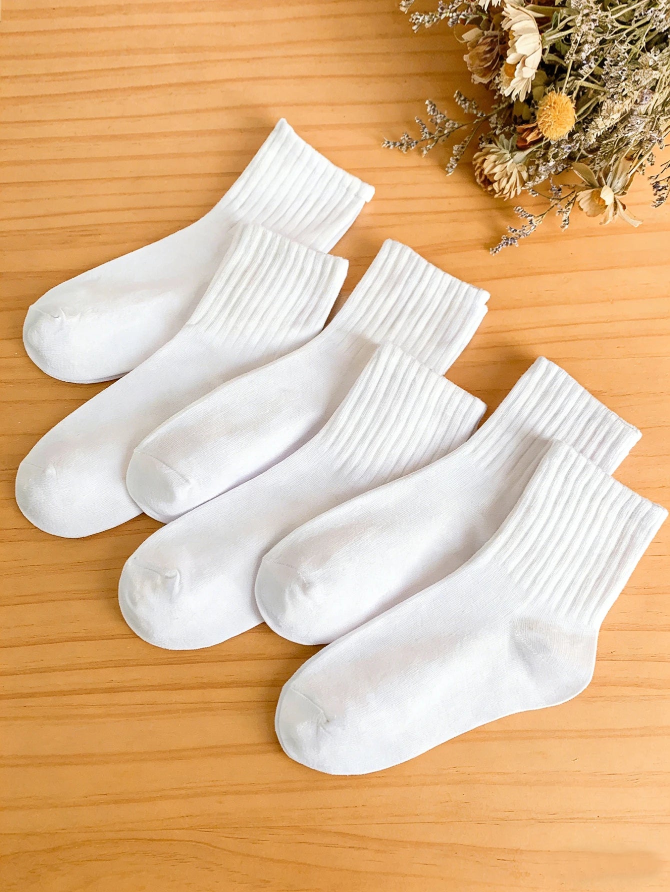 Womens Polyester Elastane Low Tube Casual Ankle Socks 6 Pack - 2