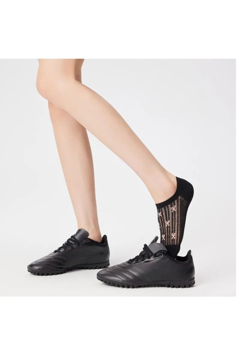 Cotton Mesh No Show Liner Socks for Women