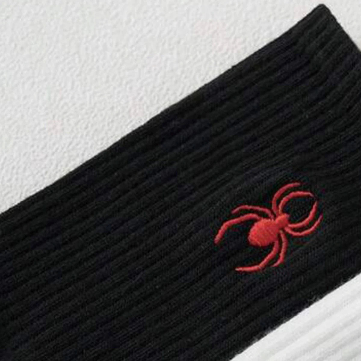 Polyester Elastane Crew Socks Spider Pattern - 5