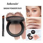 Dual Shade Eyebrow Powder Palette with Application Brush