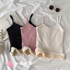 Nylon Fleece Lined Thermal Camisole Tank Top