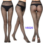 Nylon Spandex Jacquard Patterned Fishnet Pantyhose Tights