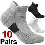 Polyester Elastane Mens Athletic Sports Socks 10 Pairs