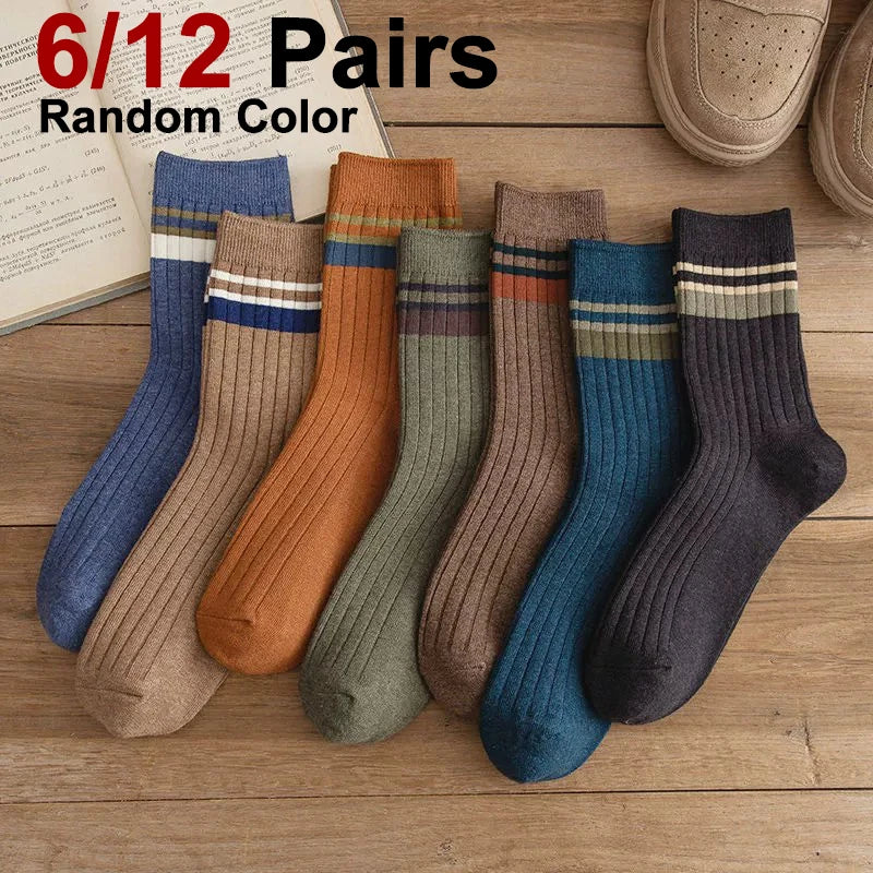 Polyester Elastane Blend Crew Socks