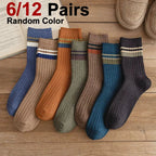 Polyester Elastane Blend Crew Socks