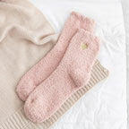 Thick Plush Coral Velvet Mid Tube Socks for Women