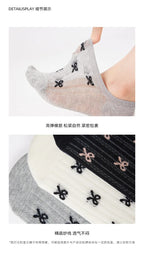 Cotton Mesh No Show Liner Socks for Women