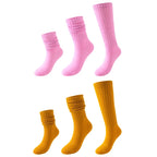 Polyester Elastane Knitted Calf Socks