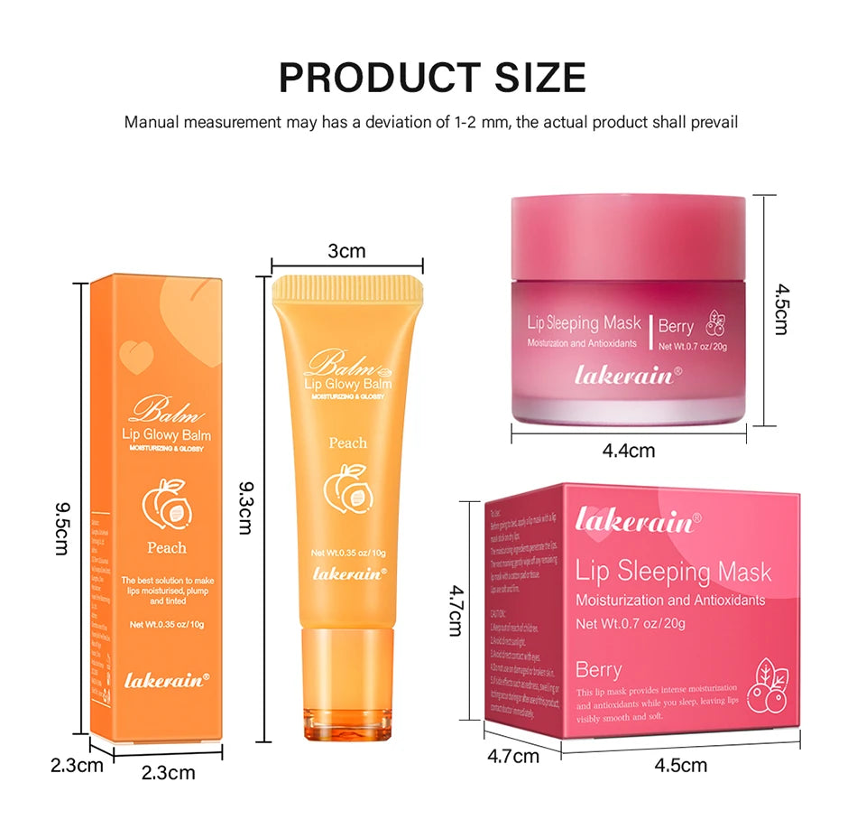 Moisturizing Lip Balm and Sleeping Mask Set - 15