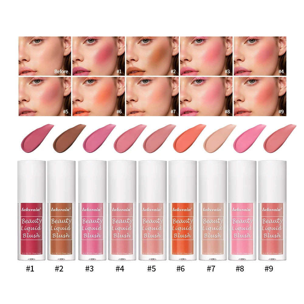 Liquid Blush Face Cheek Tint Waterproof Long Lasting Pigmented Makeup