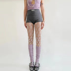 Floral Pattern Nylon Lace Pantyhose