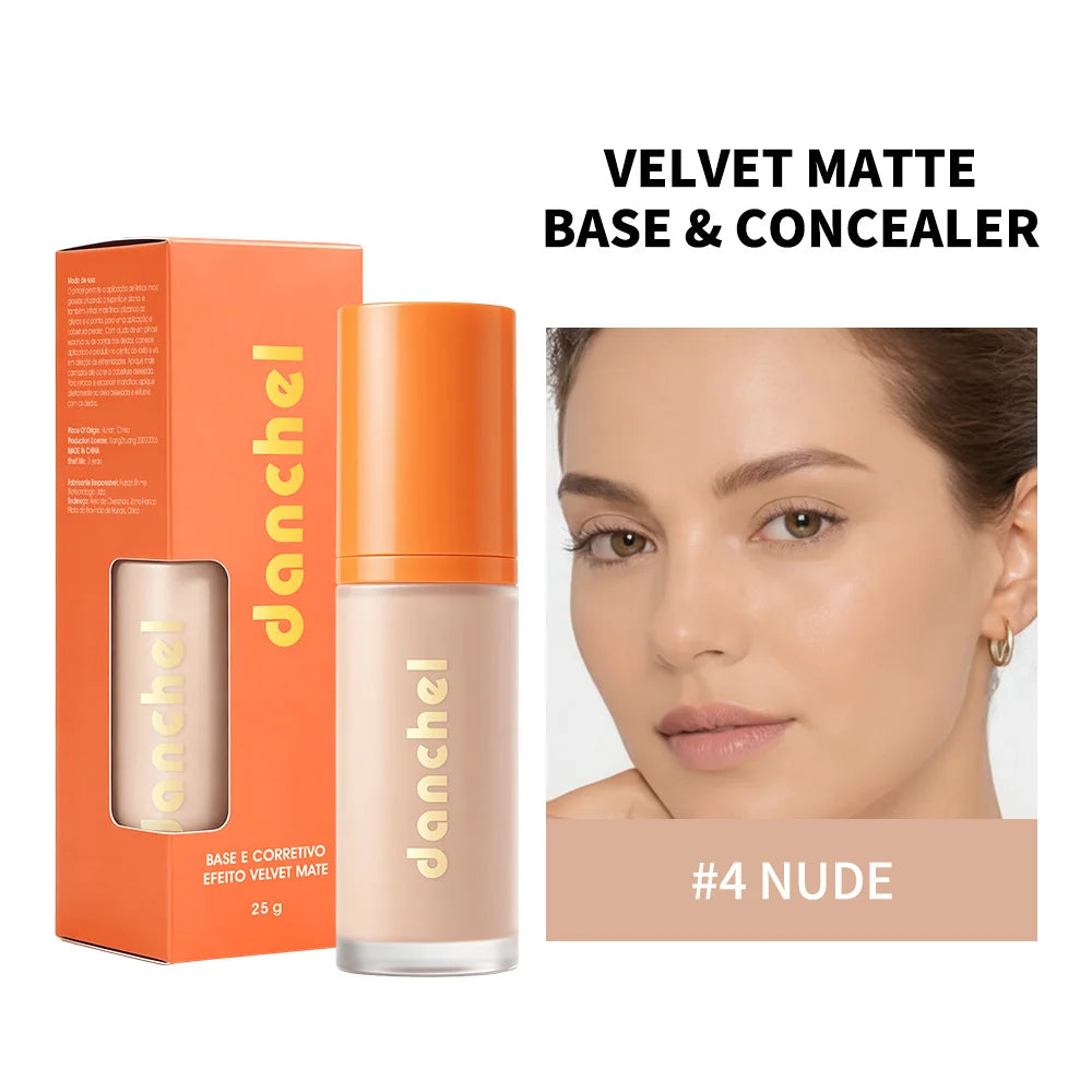Liquid Foundation and Concealer Velvet Matte Finish