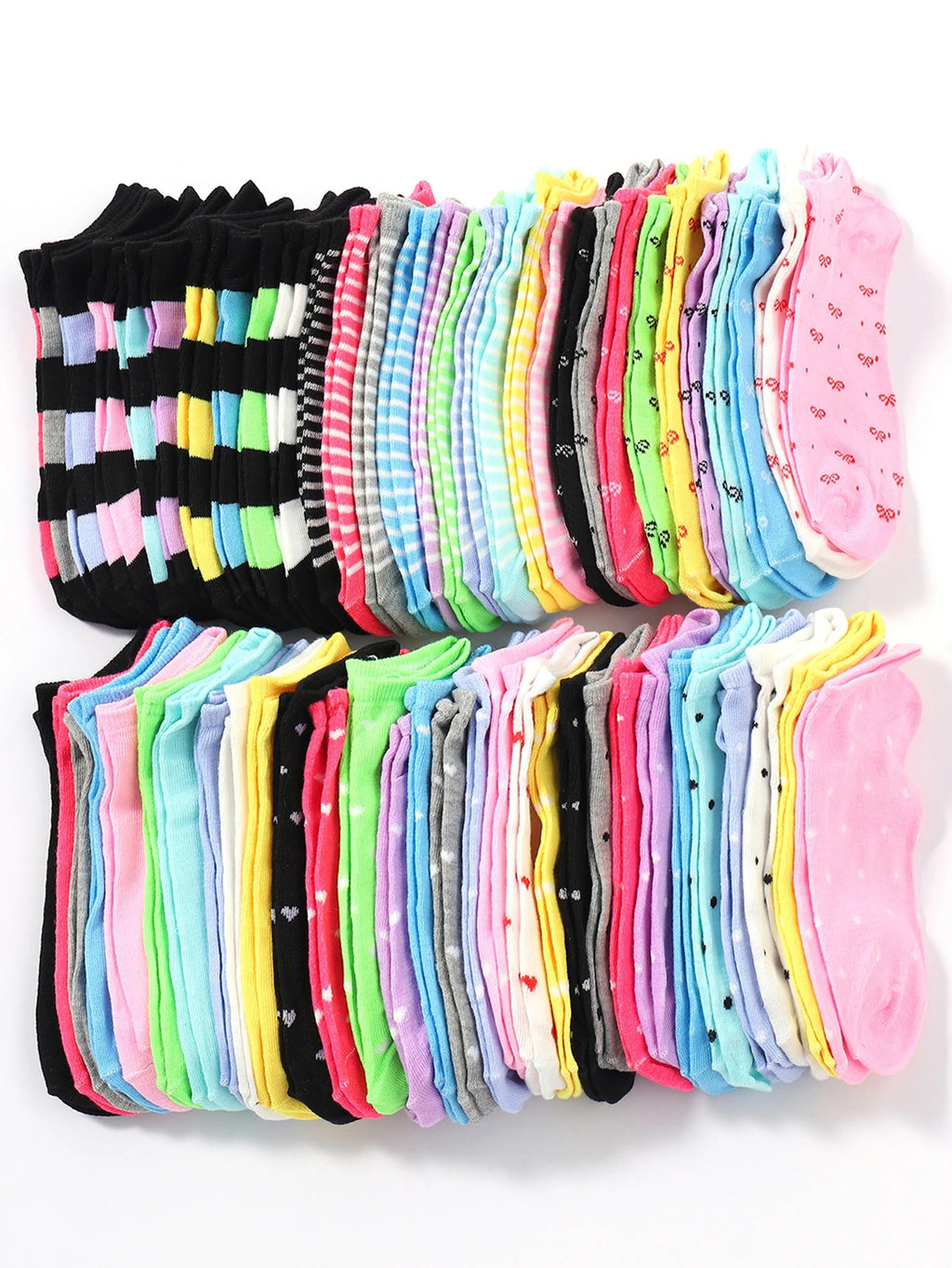 Polyester Elastane Low Cut Casual Ankle Socks Set