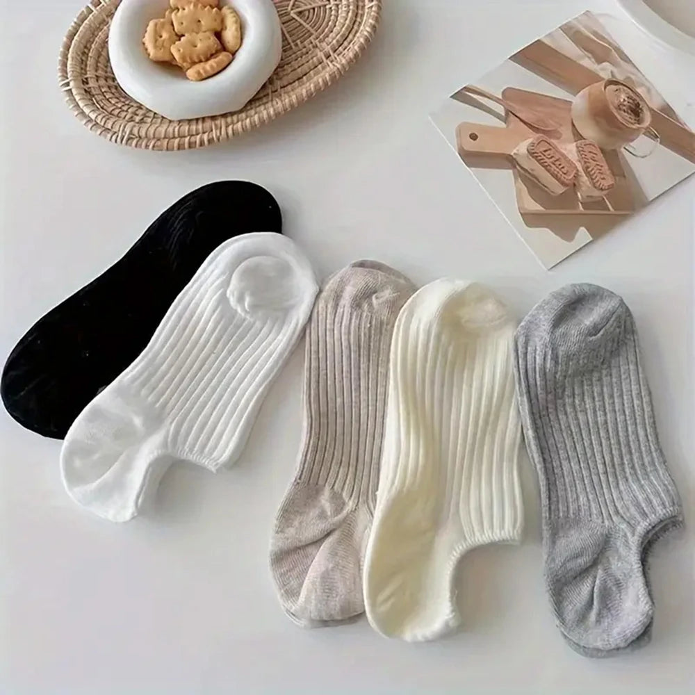 Polyester Elastane Low Tube Ankle Socks - 3