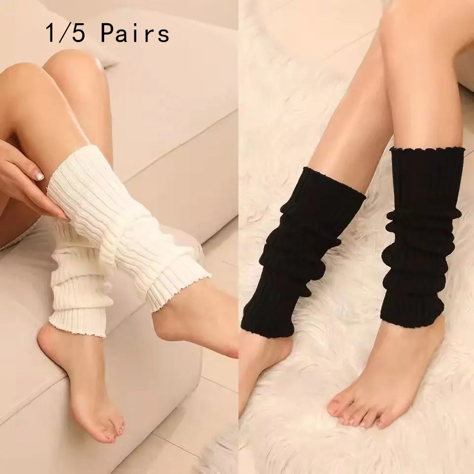Polyester Knit Leg Warmers for Women