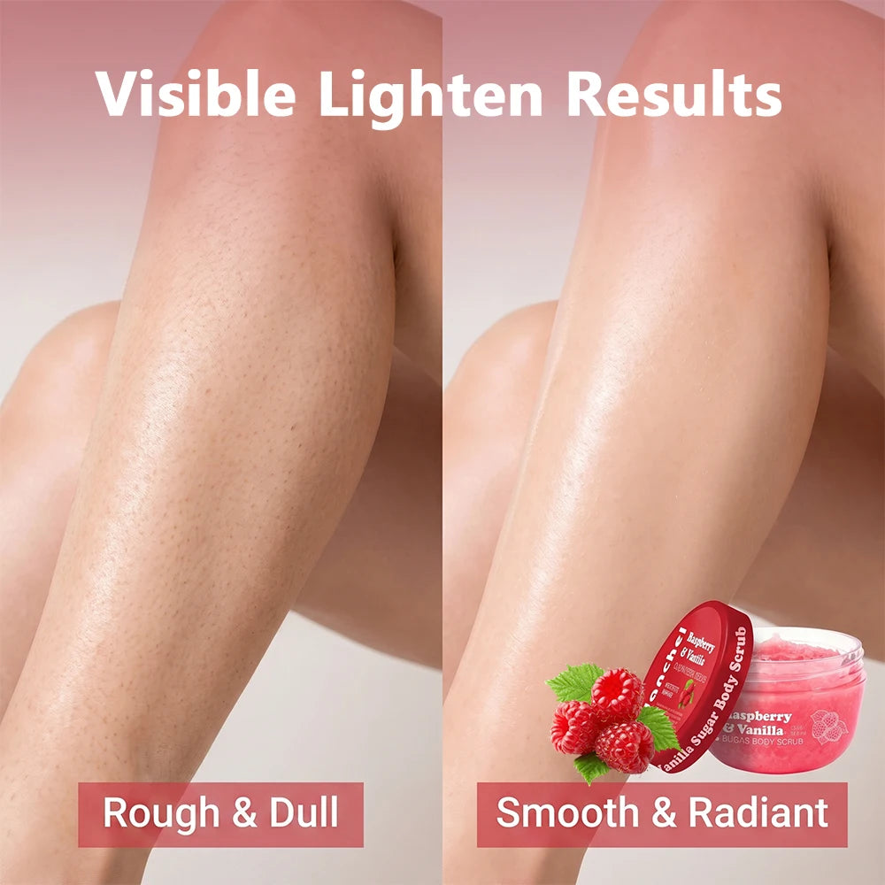 Raspberry Vanilla Sugar Body Scrub Exfoliating Cream