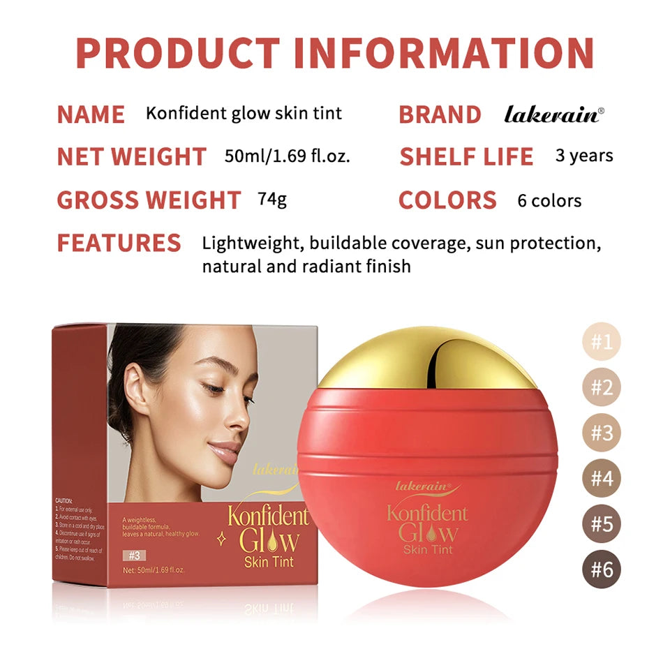 Liquid Skin Tint Foundation Radiant Coverage Makeup - 18