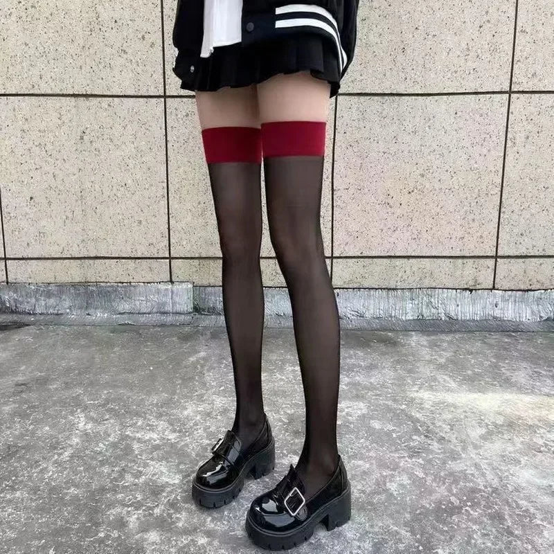 Nylon Thigh High Stockings For Women - 15