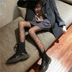 Polyester Polka Dot Tights Skin Effect Thermal Stockings