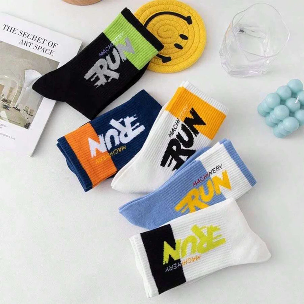 Polyester Spandex Crew Sports Socks