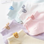 Women Cartoon Knitted Low Tube Casual Socks