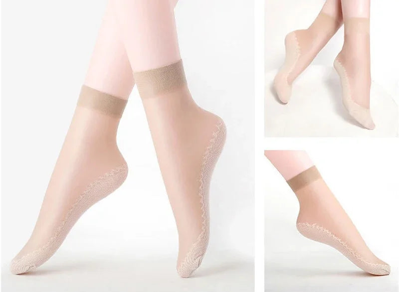Womens Nylon Breathable Anti Slip Ankle Socks