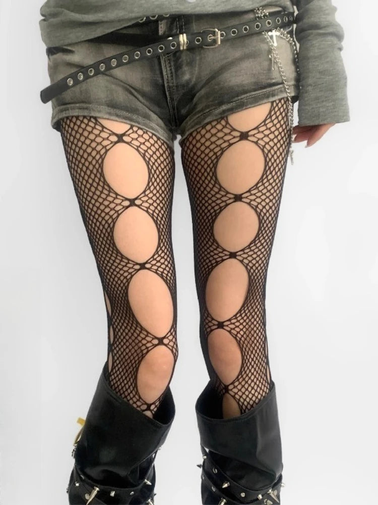 Nylon Hollow Out Fishnet Pantyhose