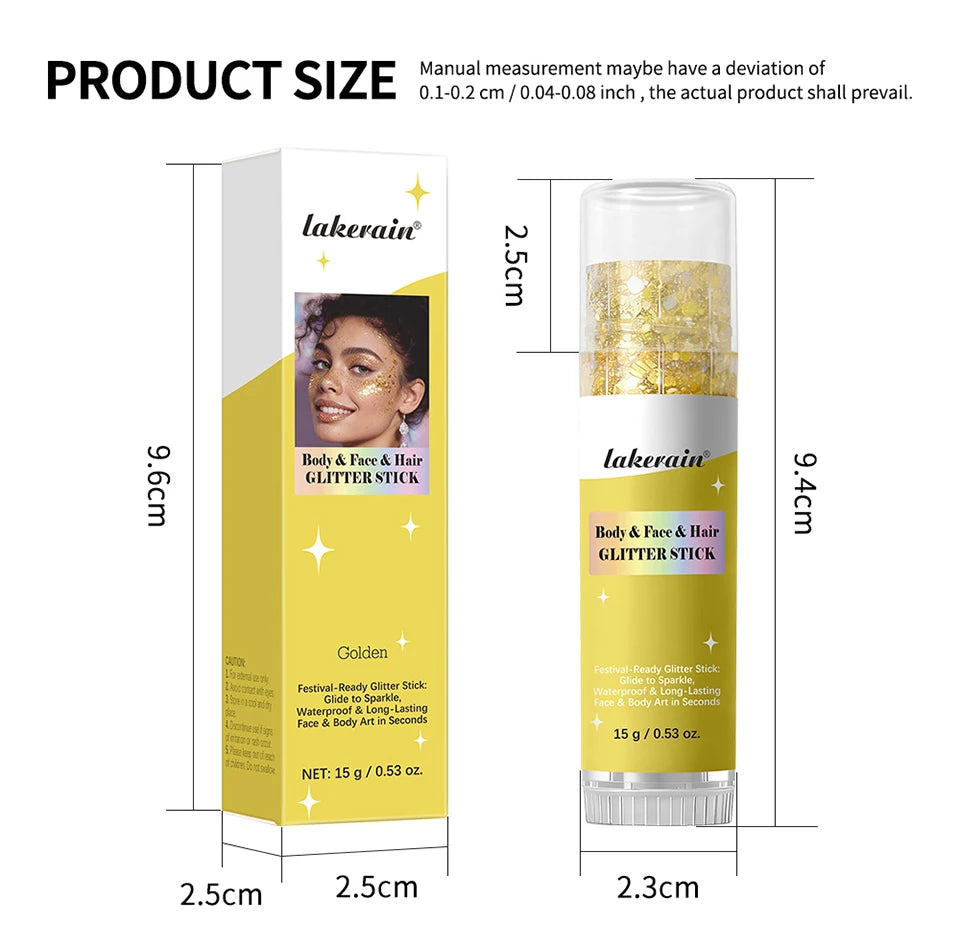 Glitter Balm Stick for Face and Body