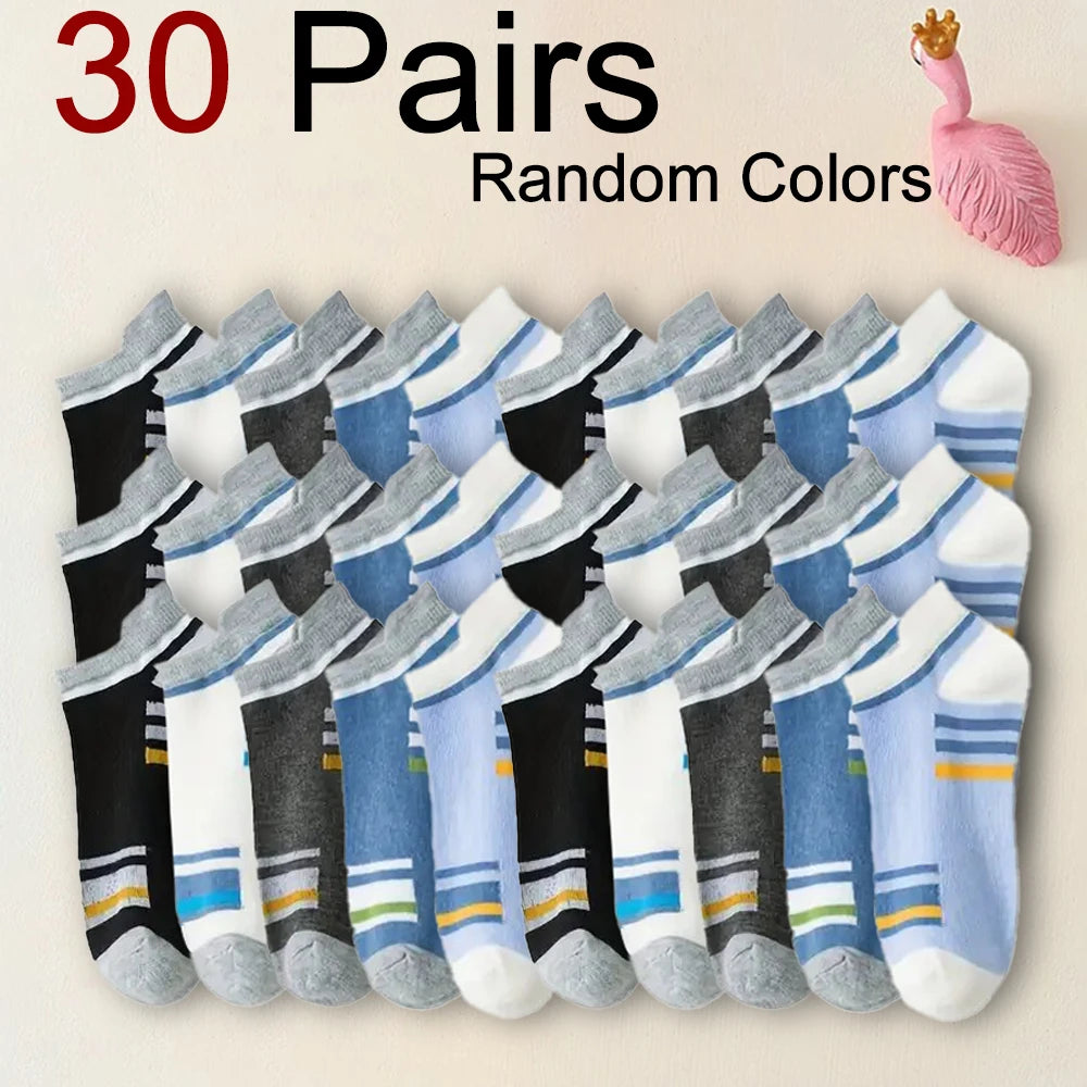 Polyester Spandex Ankle Socks Breathable Sports Casual Footwear