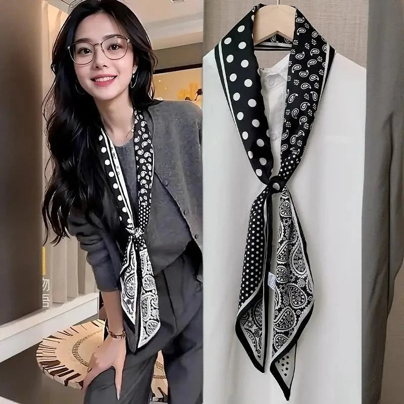 Polyester Printed Long Scarf Neck Accessory