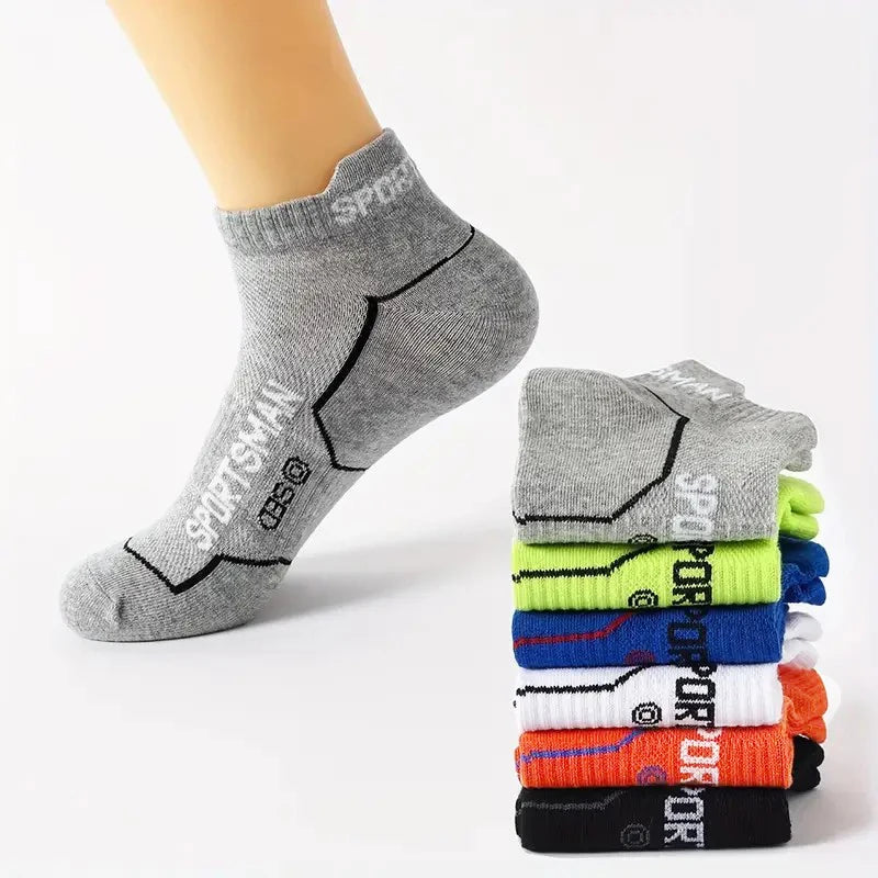 Cotton Polyester Blend Breathable Ankle Sports Socks - 3