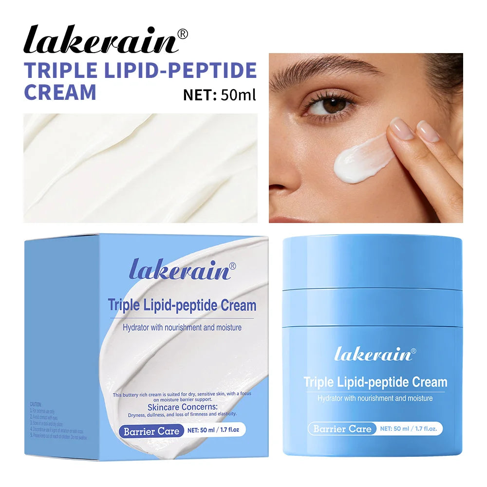 Triple Lipid Peptide Face Cream Moisturizing Skin Care Treatment - 21
