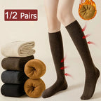 Thick Polyester Spandex Knit Winter Stockings