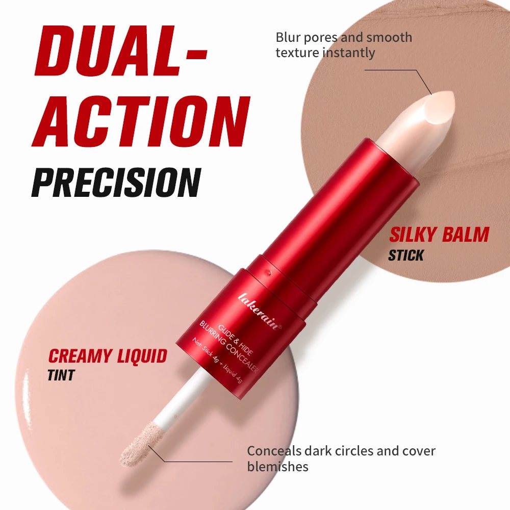 Dual Ended Liquid And Stick Blurring Concealer For Full Face Coverage