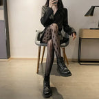Nylon Fishnet Patterned Tights for Women