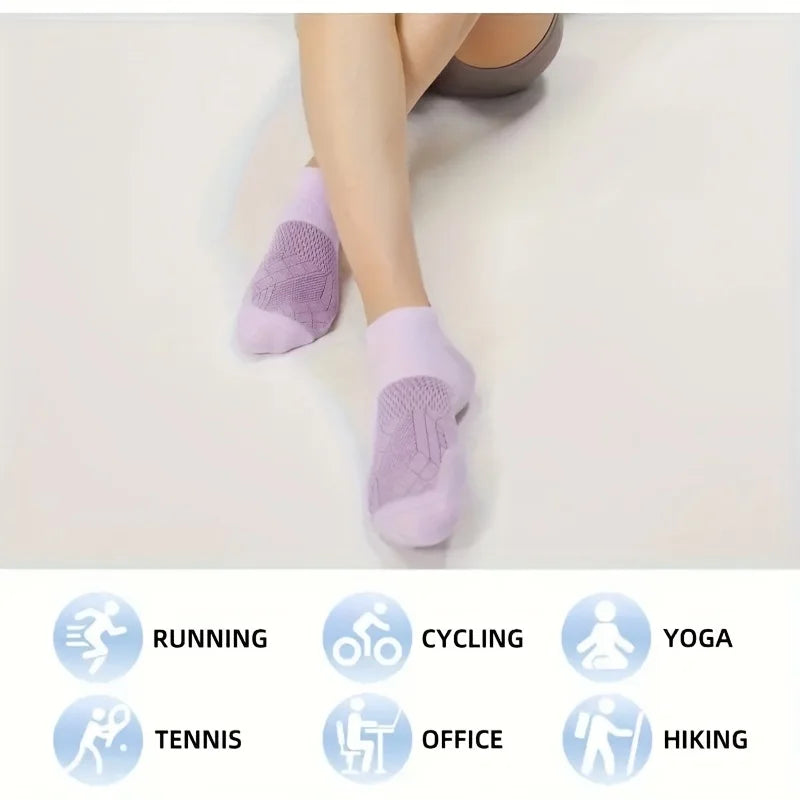 Polyester Blend Low Cut Sports Socks