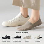Men Cotton Blend Low Cut Invisible Socks