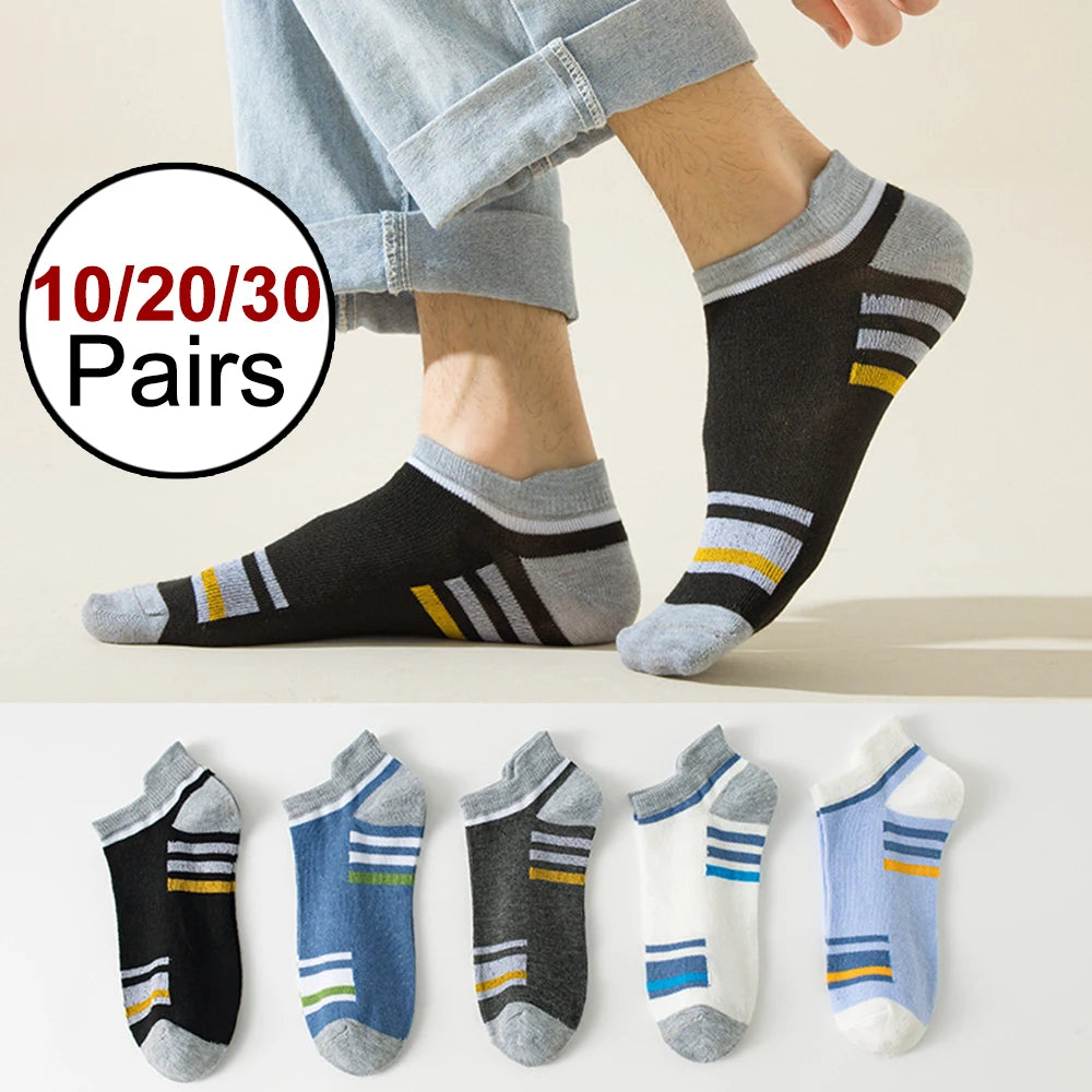 Polyester Spandex Ankle Socks Breathable Sports Casual Footwear