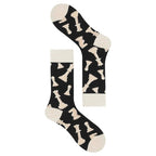Unisex Polyester Elastane Chess Pattern Crew Socks