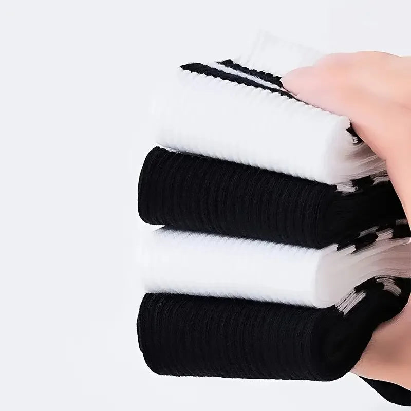 Polyester Spandex Casual Middle Tube Socks
