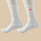Polyester Elastane Knit Crew Socks