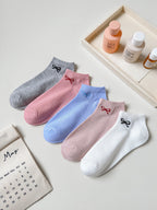 Polyester Elastane Low Tube Ankle Socks Set