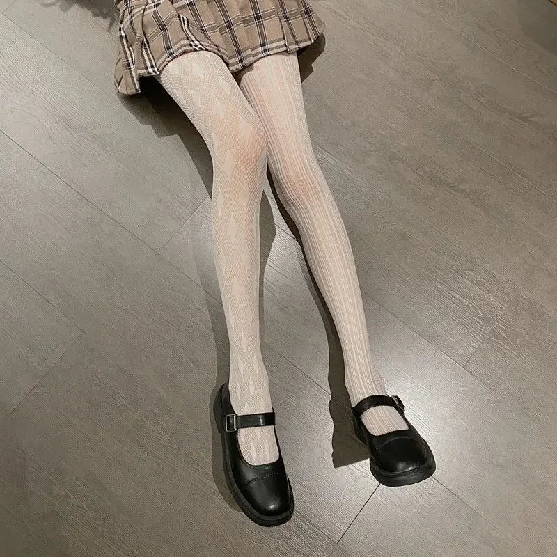 Nylon Mesh Fishnet Tights High Waist Pantyhose - 22