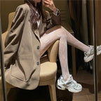 Floral Pattern Nylon Pantyhose Tights