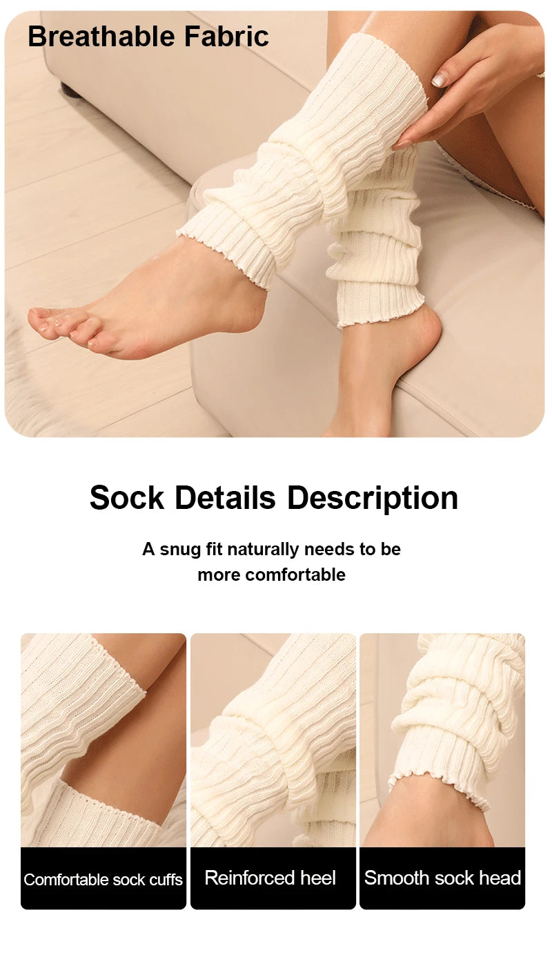 Polyester Knit Leg Warmers for Women