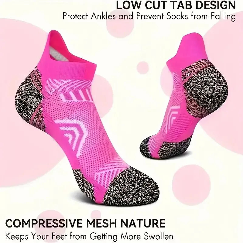Polyester Elastane Low Cut Sports Socks - 4