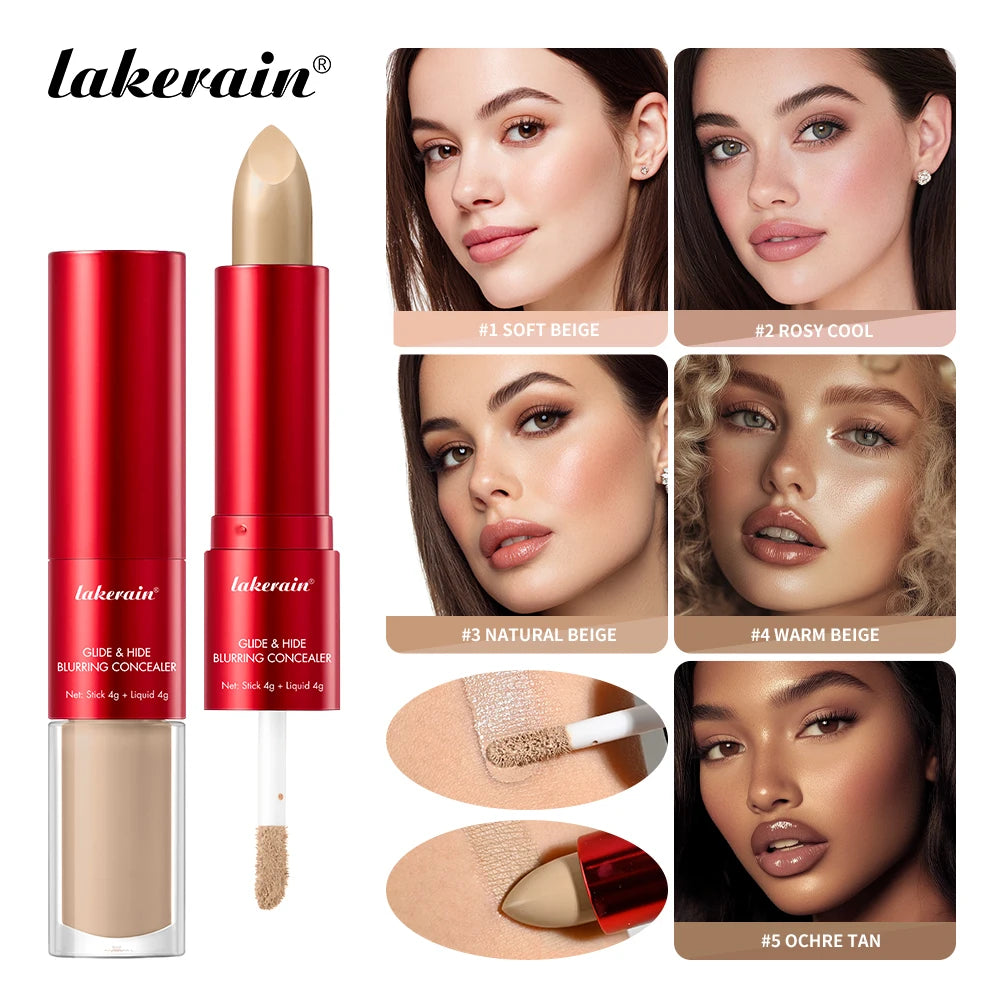 Dual Ended Liquid And Stick Blurring Concealer For Full Face Coverage - 3