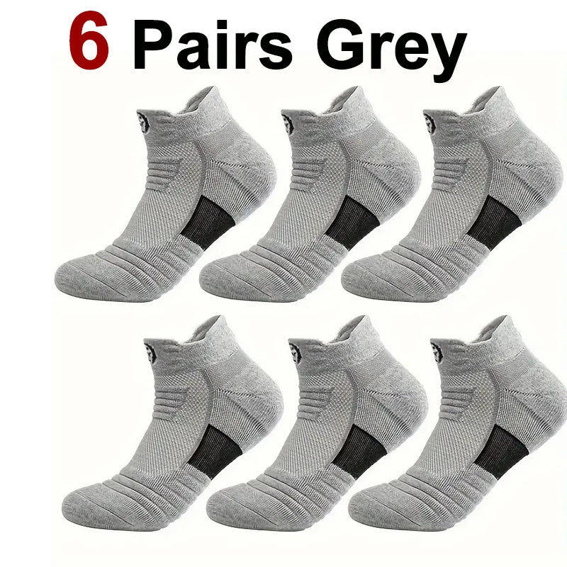 Polyester Spandex Athletic Ankle Socks