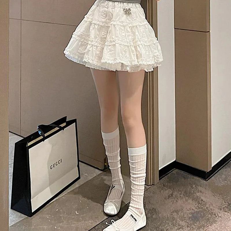 Polyester Elastane Knee Length Stacking Socks