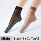 Nylon Elastane Breathable Anti Slip Women Boat Socks